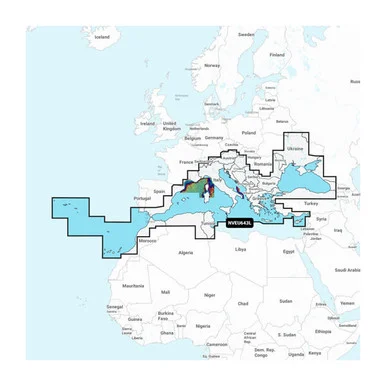 Garmin 010C127200 Navionics Vision+ NVEU643L Mediterranean