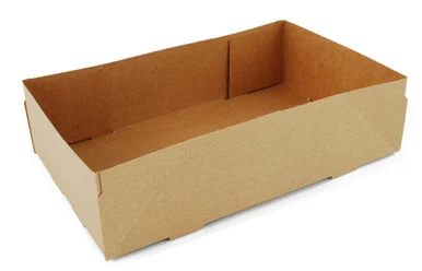 Boardwalk 0122 4-corner Pop-up Food And Drink Tray, 8 5/8 X 5 1/2 X 2 1/4, Brown, 500/carton