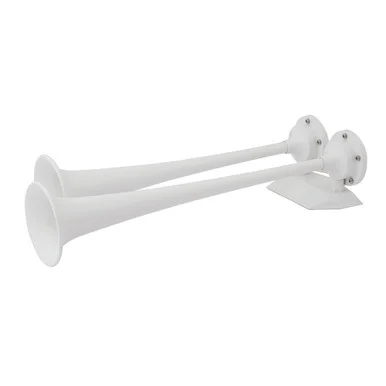 Marinco 10122 12v White Epoxy Coated Dual Trumpet Air Horn