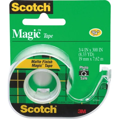 Scotch Dispensing Matte Finish Magic Tape (105bx) - 3m