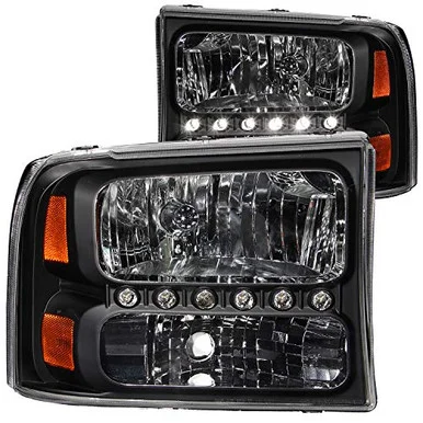 ANZO USA Crystal Headlight Set 111106