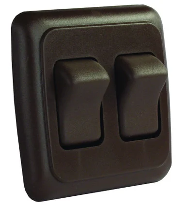 JR Products 12145 On-Off Rocker Switch - Brown 12145_68