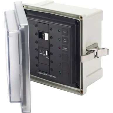 Blue Sea System 12165497 Blue Sea Sms Surface Mount System Panel Enclosure - 120/240v Ac/50a Elci Main - 1 Blank Circuit Position