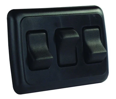 JR Products 12245 On-Off Rocker Switch - Black