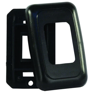 JR Products 12305 Switch Base and Face Plate - Black