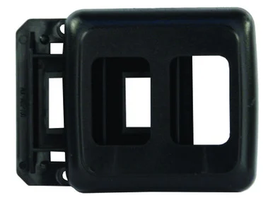 JR Products 12315 Switch Base and Face Plate - Black