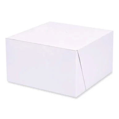 Southern Champion Tray 1521 Bakery Boxes, Standard, 7 X 7 X 4, White, Paper, 250/carton