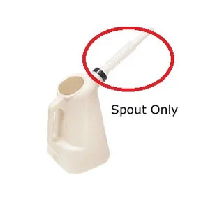 Lisle 19742 White Spout & Threaded Collar