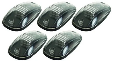 Pacer Performance LED Clear Hi-5 Cab Roof Light Kit, 03-17 Dodge Style 20-247C