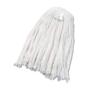 Boardwalk 2024REA Cut-end Wet Mop Head, Rayon, No. 24, White