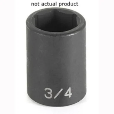 Grey Pneumatic 2072R 1/2" Drive Standard Fractional Impact Socket 2-1/4