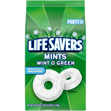 Office Snax Life Savers Wint O Green Mints Candy (21524) - The Wrigley Company