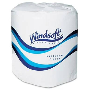 Windsoft Bathroom Tissue - 2 Ply - 400 Sheets/roll - 24 / Case - White (2400_40_1)
