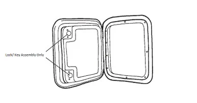 Thetford Marine 2680580 Cassette Access Door