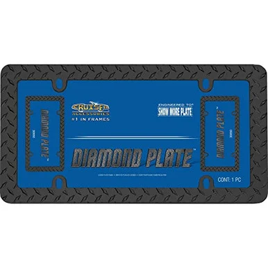 Cruiser 30850 License Plate Frame - Diamond Plate