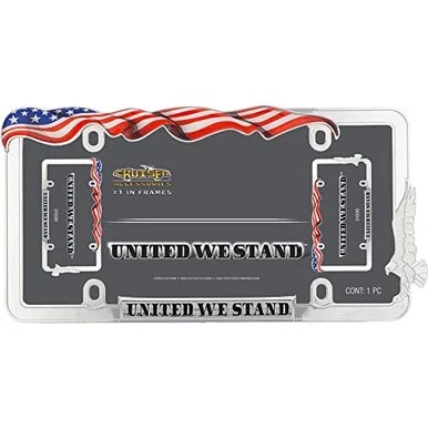 Cruiser 31030 License Plate Frame - United We Stand