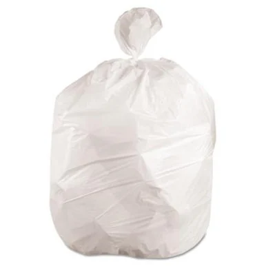 Boardwalk 3858EXH Waste Can Liners, 60gal, 38x 58, .6mil, White, 25 Bags/roll, 4 Rolls/carton