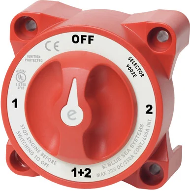 Blue Sea System 3926747 E-Series Battery Switch 3-Position with AFD
