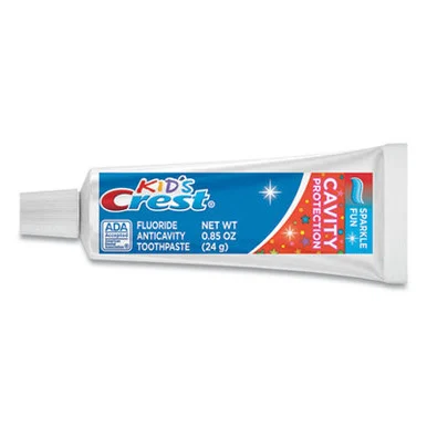 Procter & Gamble PGC40159 Kids' Sparkle Toothpaste, Blue, Bubblegum Flavor, 0.85 Oz, 72/ct 40159CT