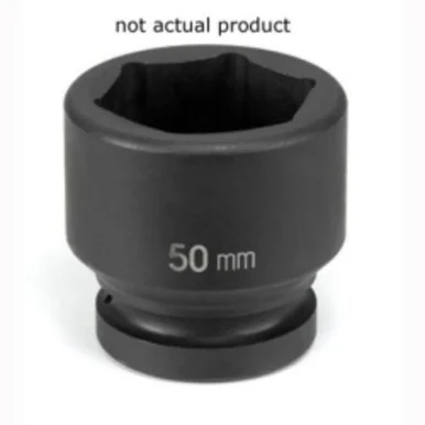 Grey Pneumatic 4054M 1" Drive 6 Point Metric Impact Socket 54mm