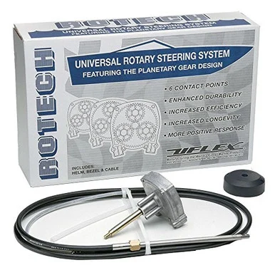 Uflex Usa Inc 4847868 Uflex Rotech 18' Rotary Steering Package - Cable, Bezel, Helm