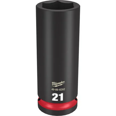 Milwaukee Electric Tools 49-66-6282 Milwaukee Tool Shockwave Impact Duty 1/2"drive 21mm Deep 6 Point Socket