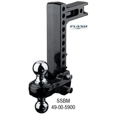 Equalizer 49005900 Steel Ball Mount With 10" Drop 2" Shank Chrome Balls