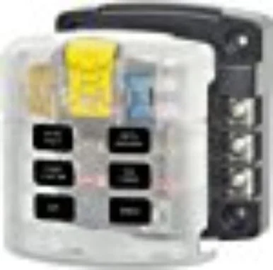 Blue Sea Systems 5028 Fuse Block, Atc, 6 Ckt, W/ Cover 5028_68