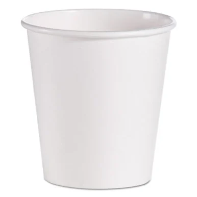 Dart 510W Single-sided Poly Paper Hot Cups, 10 Oz, White, 1,000/carton