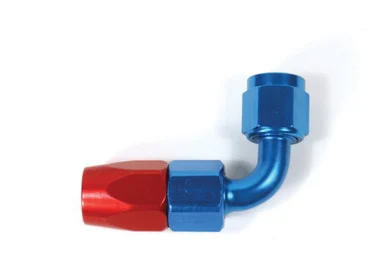 SpeedFX 511090 Full Swivel Hose End - Red/Blue