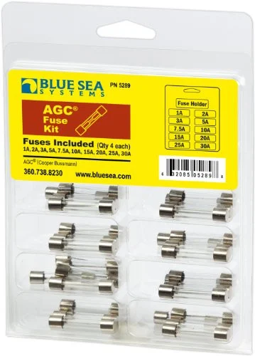 Blue Sea Systems 5289 Blue Sea 5289 Agc Fuse Kit - 41-piece
