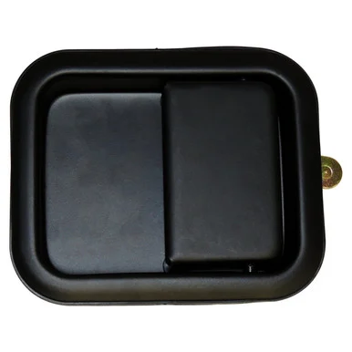 Crown Automotive Jeep Replacement Door Handle, Front, Outer, Black, w/ Full Steel Doors 55076222