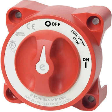 Blue Sea Systems 5510e Blue Sea 5510e E-series Dual Circuit Battery Switch
