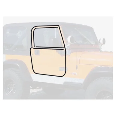 Crown Automotive Jeep Replacement Door Seal Master Kit 76-86 CJ-7, CJ-8 & 87-95 YJ Wrangler w/ Full Steel Doors 55176222MK