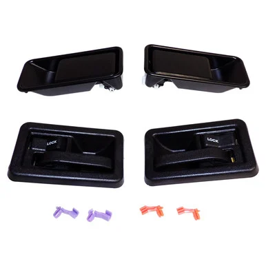 Crown Automotive Jeep Replacement Interior & Exterior Door Handle Kit for 1987-2006 Jeep YJ & TJ Wrangler 55176548MK