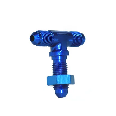 SpeedFX 560434 Bulkhead Flare Tee - Blue