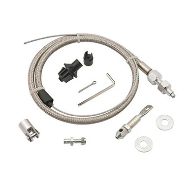 Mr. Gasket 5657_100 Braided Throttle Cable Kit - Mr Gasket