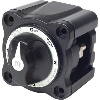 Blue Sea Systems 6007200 Blue Sea 6007200 Battery Switch Mini - 4 Position - Black