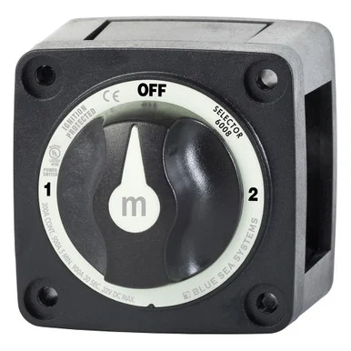 Blue Sea Systems 6008200 Blue Sea 6008200 M-series Selector 3 Position Battery Switch - Black
