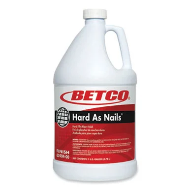 Betco 6590400 Hard As Nails Floor Finish, 1 Gal Bottle, 4/carton