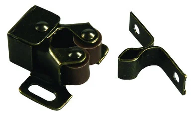 JR Products 70235 Double Roller Cabinet Catch with Prong