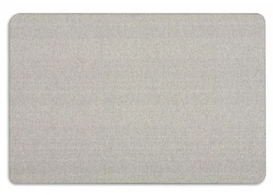 Quartet Oval Office Fabric Bulletin Board - 36" Height X 48" Width - Gray Fiberboard Surface - Wood Frame (7684G)