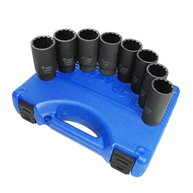 Astro Pneumatic 78868 8 Pc. 12-pt Axle Nut Socket Set