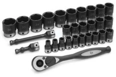 Grey Pneumatic Corp. 82036M 1/2" Drive X 36mm 6 Point Standard Duo Socket