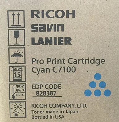 Ricoh 828387 Pro C7100 Sd Yld Cyan Toner