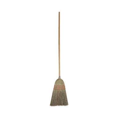 Boardwalk 926CCT Parlor Broom, Corn Fiber Bristles, 55" Overall Length, Natural, 12/carton