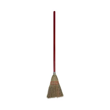 Boardwalk 951TCT Corn Fiber Lobby/toy Broom, Corn Fiber Bristles, 39" Overall Length, Red, 12/carton