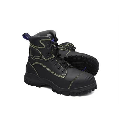 Blundstone US 994-100 Blundstone Steel Toe Lace Up, Water Resistant, Bump Cap, Metarsal Guard, Puncture Resistant, Black, Au Size 10, Us Size 11