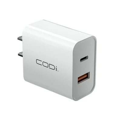CODi Dual Port 20W Wall Charger/AC Adapter (USB-C A01102