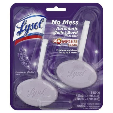 Reckitt Benckiser 83722 No Mess Automatic Toilet Bowl Cleaner, Lavender - Lysol